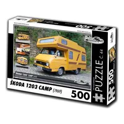 Puzzle Retro-auta Puzzle č. 44 Škoda 1203 Camp (1969) 500 dílků