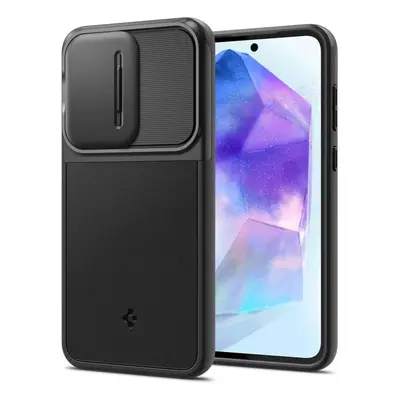 Kryt na mobil Spigen Optik Armor Black Samsung Galaxy A55