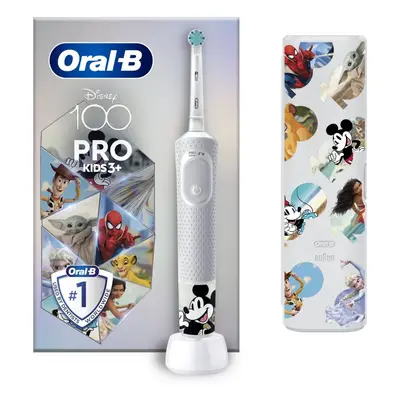 Elektrický zubní kartáček Oral-B Pro Kids Disney 100 Let S Designem Od Brauna s pouzdrem