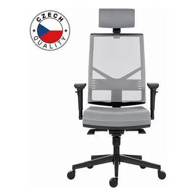 Powerton Kancelářské ergonomické křeslo Marie, Šedé