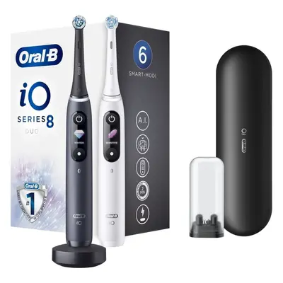 Elektrický zubní kartáček Oral-B iO 8 DUO černý a bílý