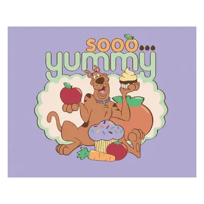 Malování podle čísel Scooby s muffinem (Scooby Doo), 40x50 cm, bez rámu a bez vypnutí plátna