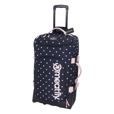 Cestovní kufr Meatfly Contin Trolley Bag, White Dot / Powder Pink