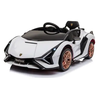 Dětské elektrické auto Eljet Lamborghini Sian bílé/white