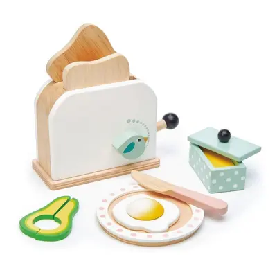 Dětský spotřebič Tender Leaf Dřevěný toastovač Breakfast Toaster Set