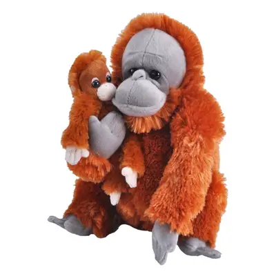 Plyšák WILD REPUBLIC Orangutan, samice s mládětem 38 cm