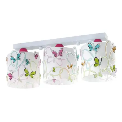 Nástěnná lampa Dalber D-62143 - Dětské stropní svítidlo BUTTERFLY 3xE27/60W/230V