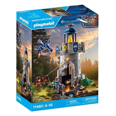 Set figurek a příslušenství Playmobil 71483 Rytířská věž s kovářem a drakem