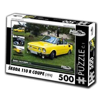 Puzzle Retro-auta Puzzle č. 1 Škoda 110 R Coupe (1974) 500 dílků