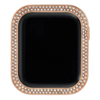 Ochranný kryt na hodinky Anne Klein Luneta s krystaly pro Apple Watch 40 mm růžovo zlatá