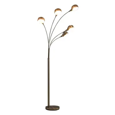 Stojací lampa Stojací lampa 200 cm 5 x E14 stříbrná