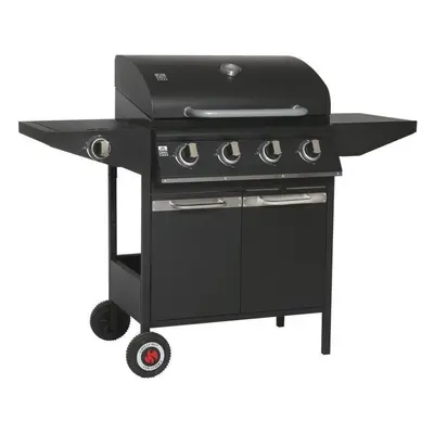 Gril Landmann BBQ plynový gril XL 4.1 (16 kW) s litinovými rošty, držákem plynové láhve, háčky 