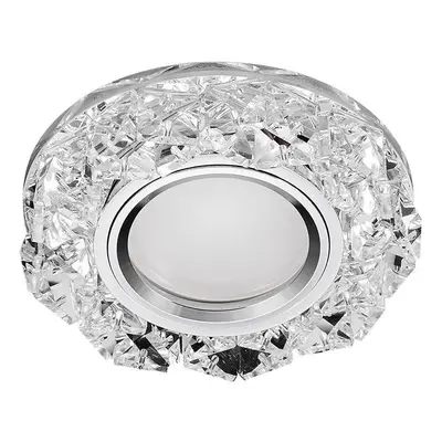 Bodové osvětlení 71094 - Podhledové svítidlo CRYSTAL FIX 1xGU10/50W+LED/3W