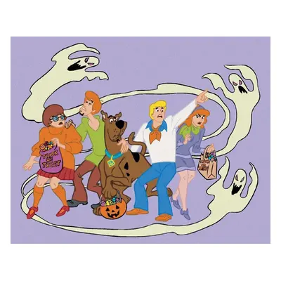 Malování podle čísel Záhady s.r.o. a duchové o Halloweenu (Scooby Doo), 40x50 cm, bez rámu a bez