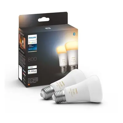 Philips Hue 8719514328242 LED žárovky set 2x6W | E27 | 800lm | 2200-6500K - sada 2ks, stmívateln