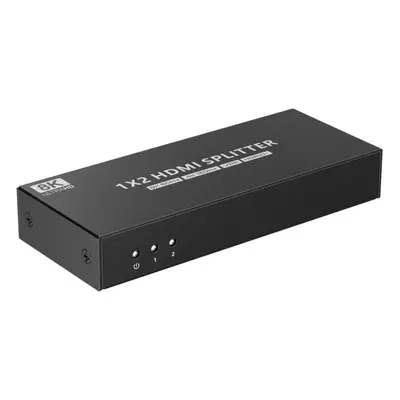 Rozbočovač PremiumCord HDMI 2.1 splitter 1-2 porty, 8K@60hz, 4K@120Hz, 1080p, HDR+