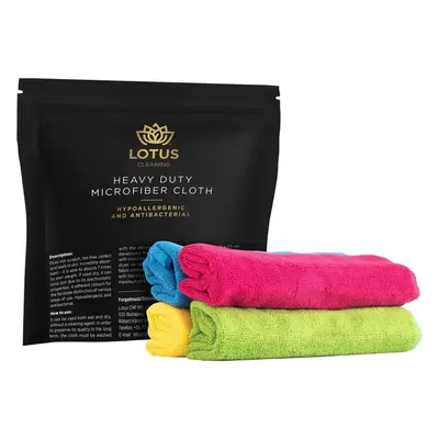 Čisticí utěrka Lotus Heavy Duty Microfiber Cloths 4color/pack 370gsm