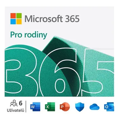 Kancelářský software Microsoft 365 pro rodiny CZ (BOX)