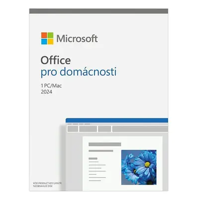 Kancelářský software Microsoft Office 2024 pro domácnosti CZ (BOX)