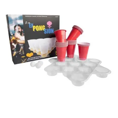 Párty hra AMSCAN Sada pivní hra beer pong - 27 ks - rozlučka se svobodou