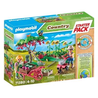 Stavebnice Playmobil 71380 Starter Pack Farmářská zeleninová zahrada