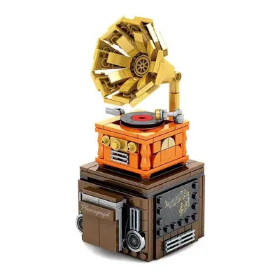 Stavebnice Phonograph Bluetooth Speakers Building Block Set