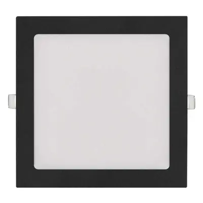 LED světlo EMOS LED podhledové svítidlo NEXXO černé, 22,5 x 22,5 cm, 18 W, teplá/neutrální bílá