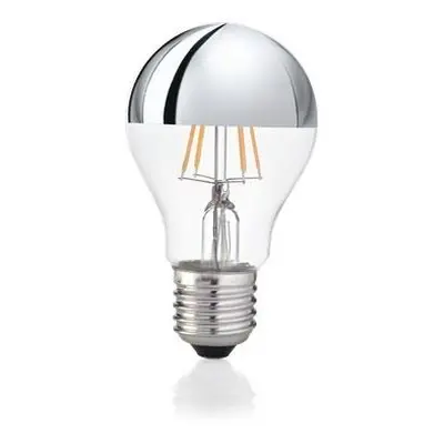 Ideal Lux 123882 LED žárovka Filament A60 1x8W | 770lm | 3000K - chrom