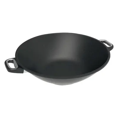 Pánev wok AMT Gastroguss Litinová pánev wok 36 cm, vhodná na indukci