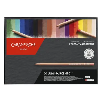 Pastelky CARAN D'ACHE Luminance 6901 20 barev hodných pro portrét