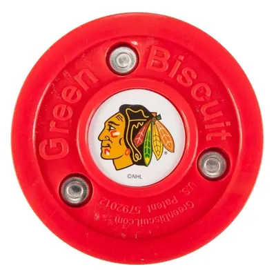 Puk Green Biscuit NHL, Chicago Blackhawks Red