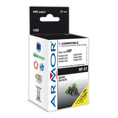 WECARE ARMOR ink kompatibilní s HPDJ 3325, C8727AE, 13ml, černá/black