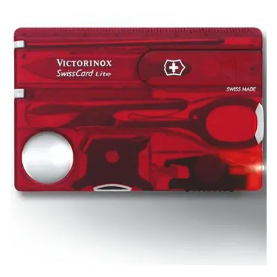 Multitool Victorinox Swiss Card Lite Translucent červený