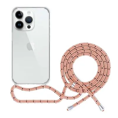 Kryt na mobil Spello Crossbody kryt se šňůrkou pro iPhone 15 Pro Max (Ultra) - transparentní / r