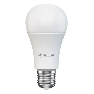 LED žárovka Tellur WiFi Smart žárovka E27, 9 W, bílé provedení, teplá bílá, stmívač