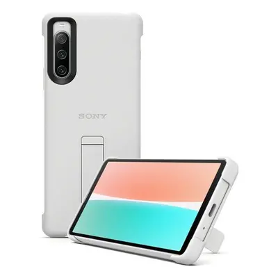 Pouzdro na mobil Sony XQZ-CBCC Stand Cover Xperia 10 IV 5G, Grey