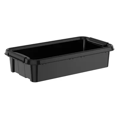 Úložný box Siguro Pro Box Recycled Underbed 31 l, 39,5 x 17,5 x 72 cm, černý