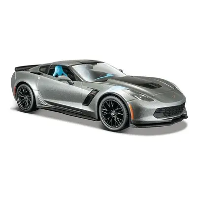 Kovový model Maisto 2017 Corvette Grand Sport, metal šedá