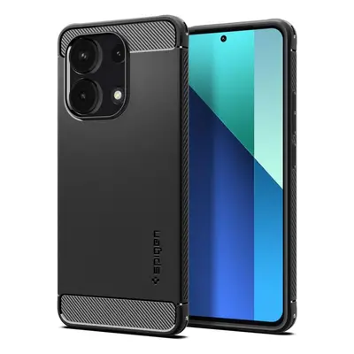 Pouzdro na mobil Spigen Rugged Armor Matte Black Xiaomi Redmi Note 13