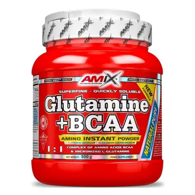 Aminokyseliny Amix Nutrition L-Glutamin + BCAA 500g, Natural