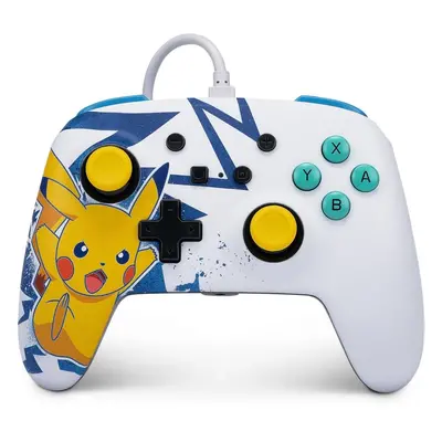 Gamepad PowerA Enhanced Wired Controller for Nintendo Switch - Pikachu High Voltage