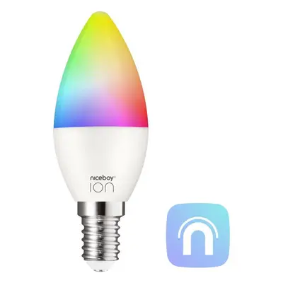 LED žárovka Niceboy ION SmartBulb RGB E14