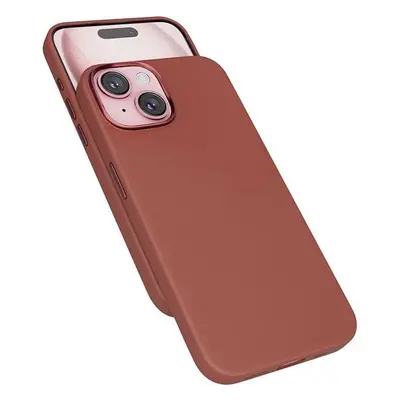 Kryt na mobil Epico Mag+ kožený kryt iPhone 15 Plus - hnědý