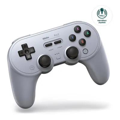 Gamepad 8BitDo Pro 2 Wireless Controller (Hall Effect Joystick) - Gray Edition - Nintendo Switch