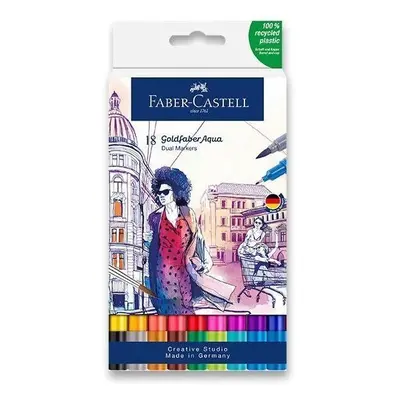 Fixy FABER-CASTELL Goldfaber Aqua, 18 barev