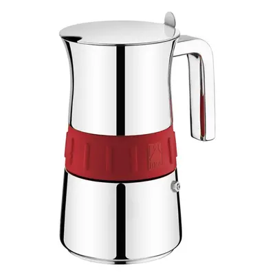 Moka konvička Monix Moka konvice Elegance red- 4 šálky