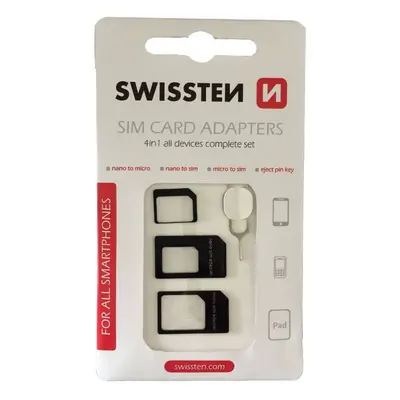 Adaptér na SIM kartu Swissten adaptér na sim 4v1