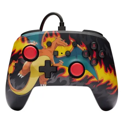 Gamepad PowerA Enhanced Wired Controller for Nintendo Switch - Pokémon Charizard Firestorm