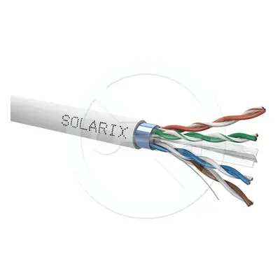 Instalační kabel Solarix CAT6 FTP PVC Eca 500m/cívka SXKD-6-FTP-PVC