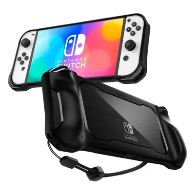 Obal na Nintendo Switch Spigen Rugged Armor Black Nintendo Switch OLED